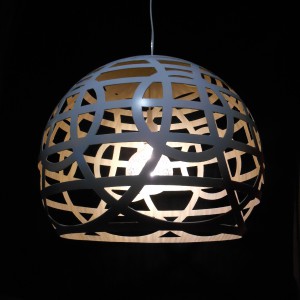 Lamp wit-goud