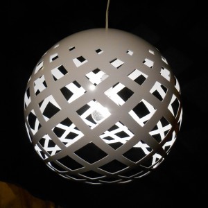 Lamp wit-zilver